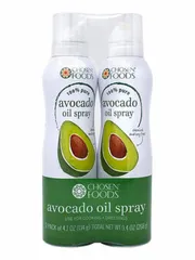 Avocado oil spray for cooking burgers on a griddle