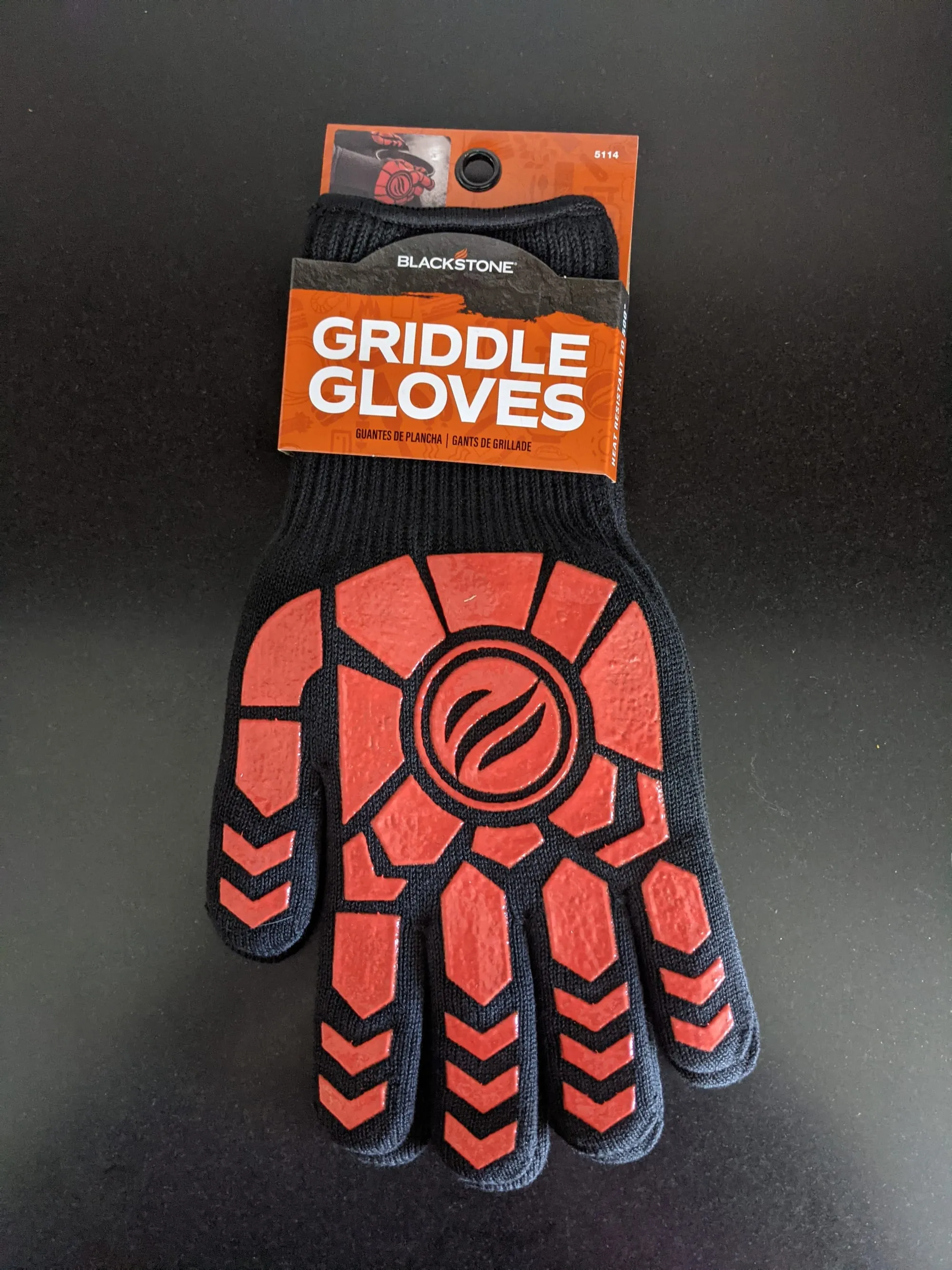 Blackstone heat-resistant griddle gloves for safely handling hot surfaces and accessories