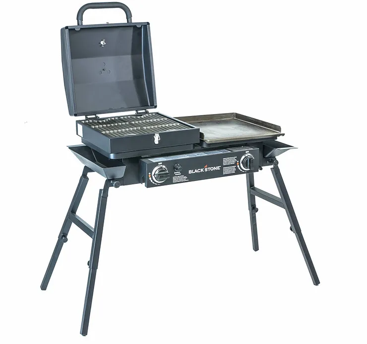 Blackstone 2 Burner Tailgater Combo Grill And Griddle